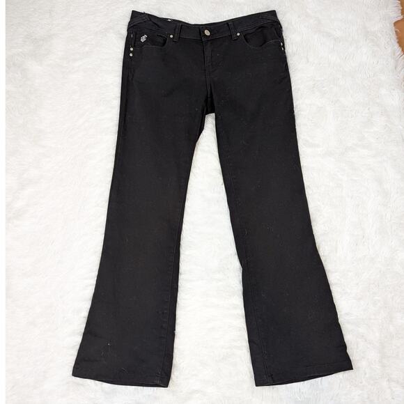 Y2K Vintage Rocawear Embellished Pockets Jeans Black Size 11 Roca Wear - Picture 9 of 12